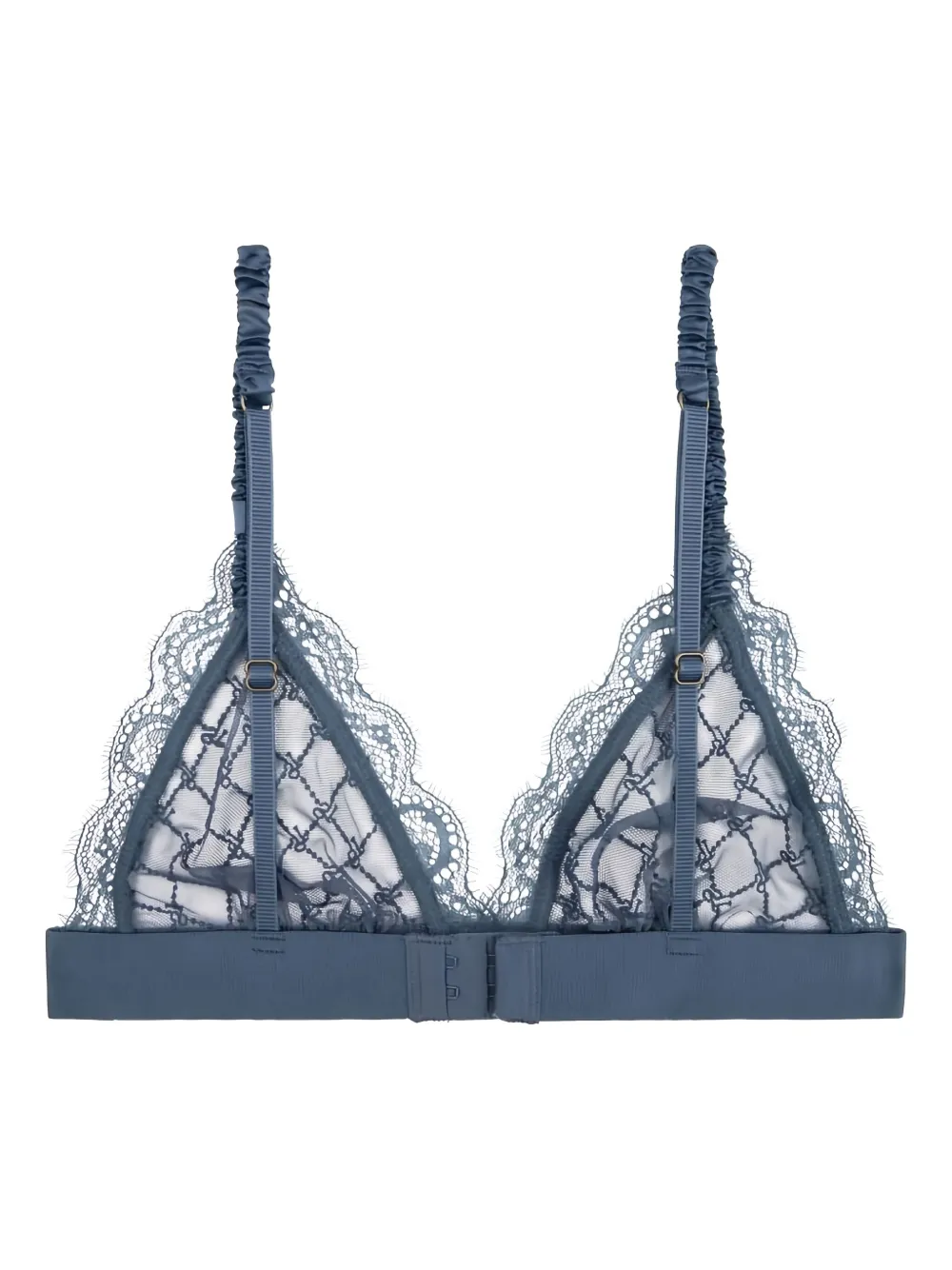 Love Stories Lace Triangle Bra In Blue