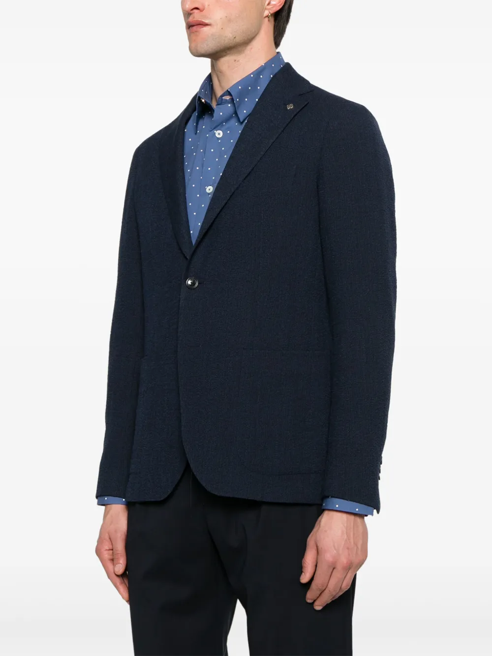 Tagliatore Blazer met textuur Blauw