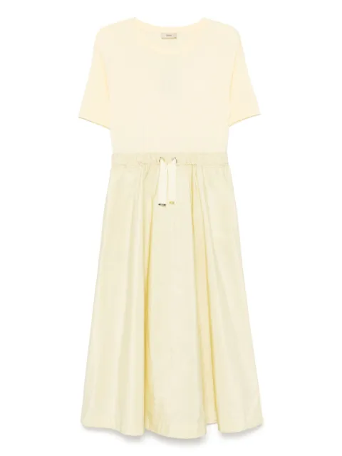Herno vestido midi con panel de tafetán