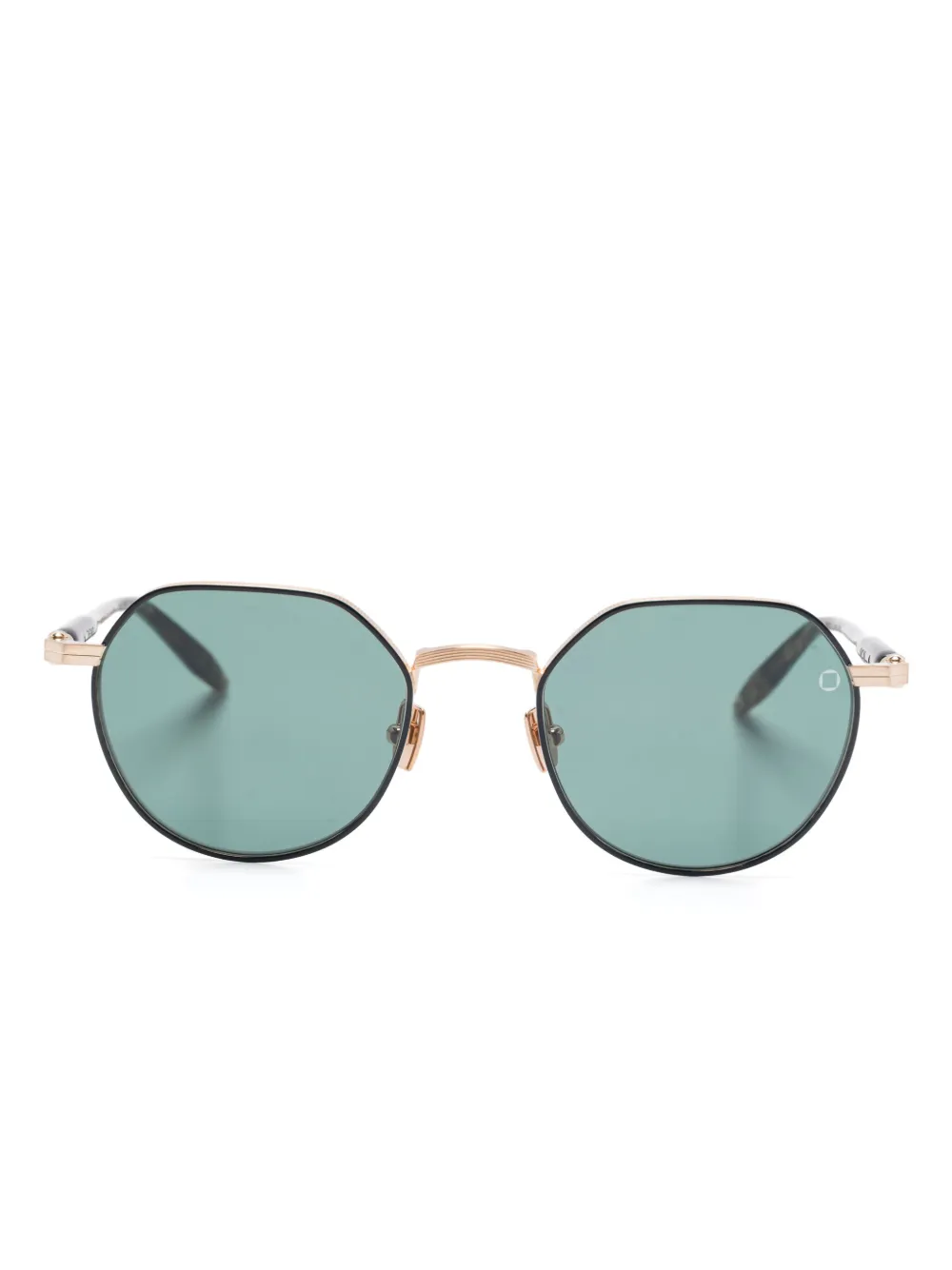 Akoni round-frame sunglasses | Gold | Image 1