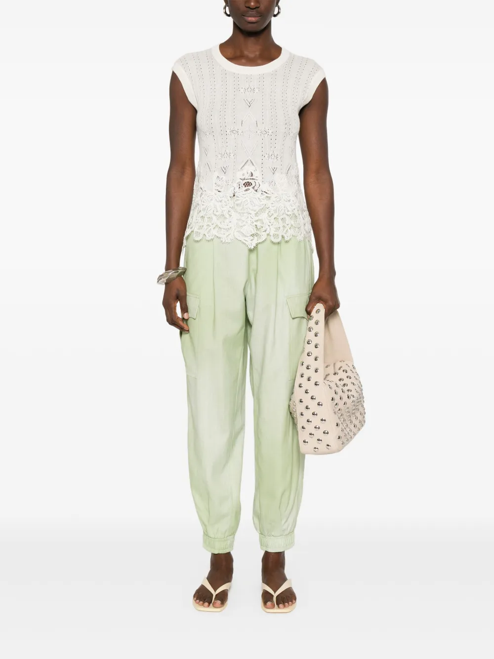 Ermanno Scervino top con detalle de encaje | Chalecos y camisetas | Image 2