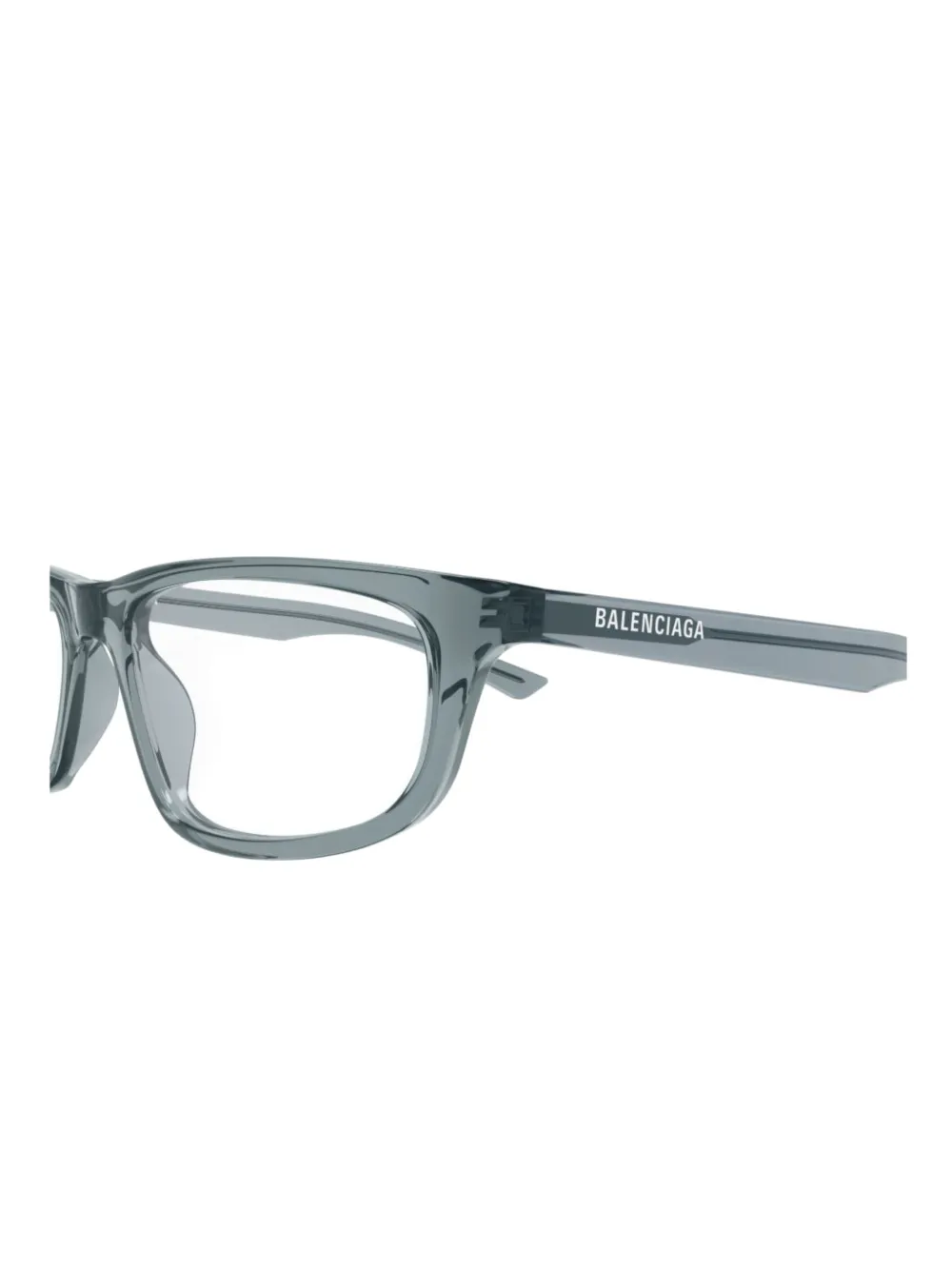 Balenciaga Eyewear Bril met rechthoekig montuur Grijs