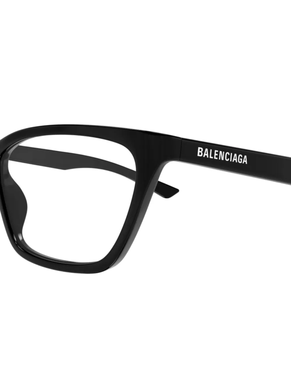 Balenciaga Eyewear Bril met hoekig montuur Zwart