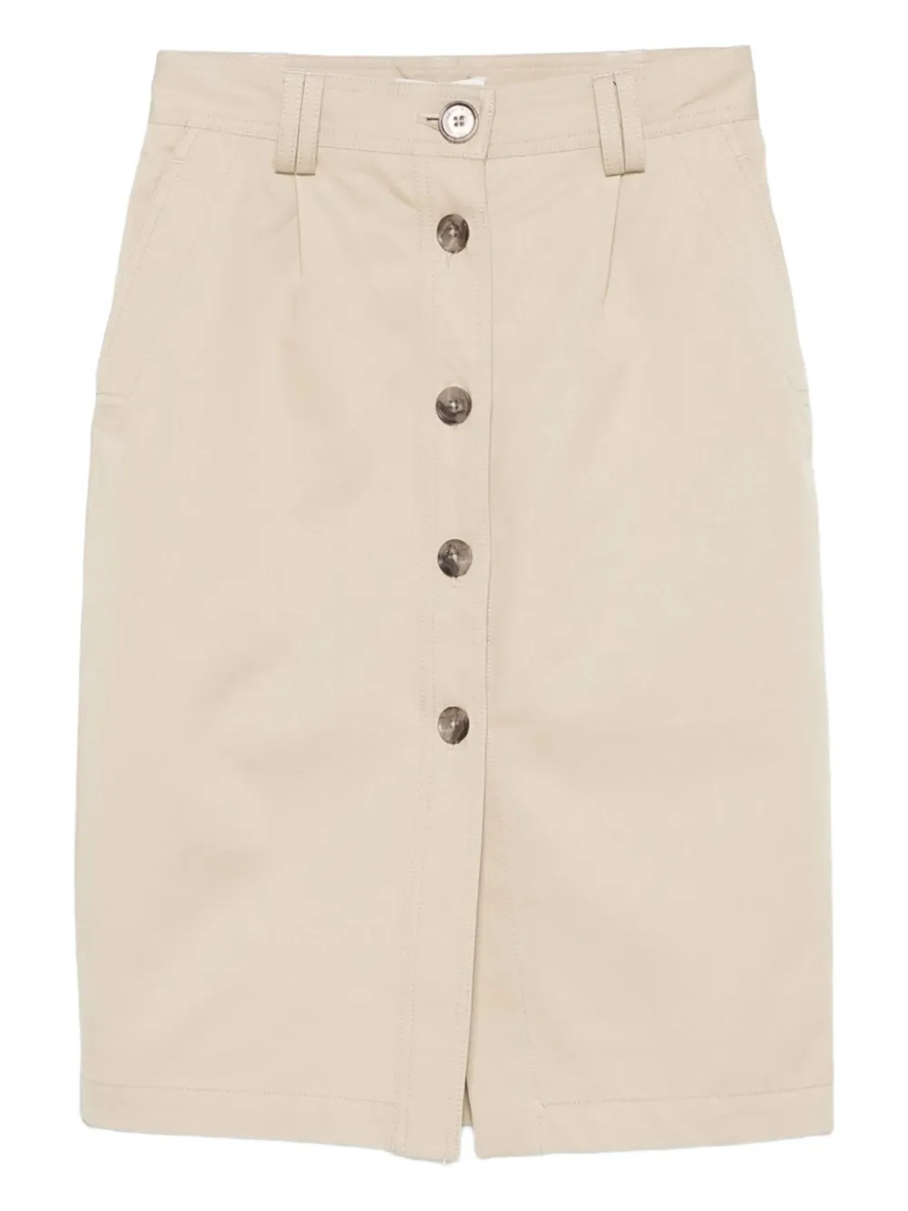 Anine Bing High-waisted Skirt In Neutral