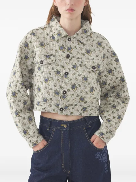 Antik Batik floral-print cropped jacket