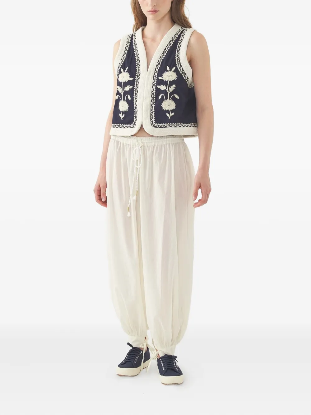 Antik Batik floral-embroidered waistcoat | Waistcoats & Gilets | Image 2