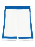 BLUE SKY INN panelled knit shorts - White