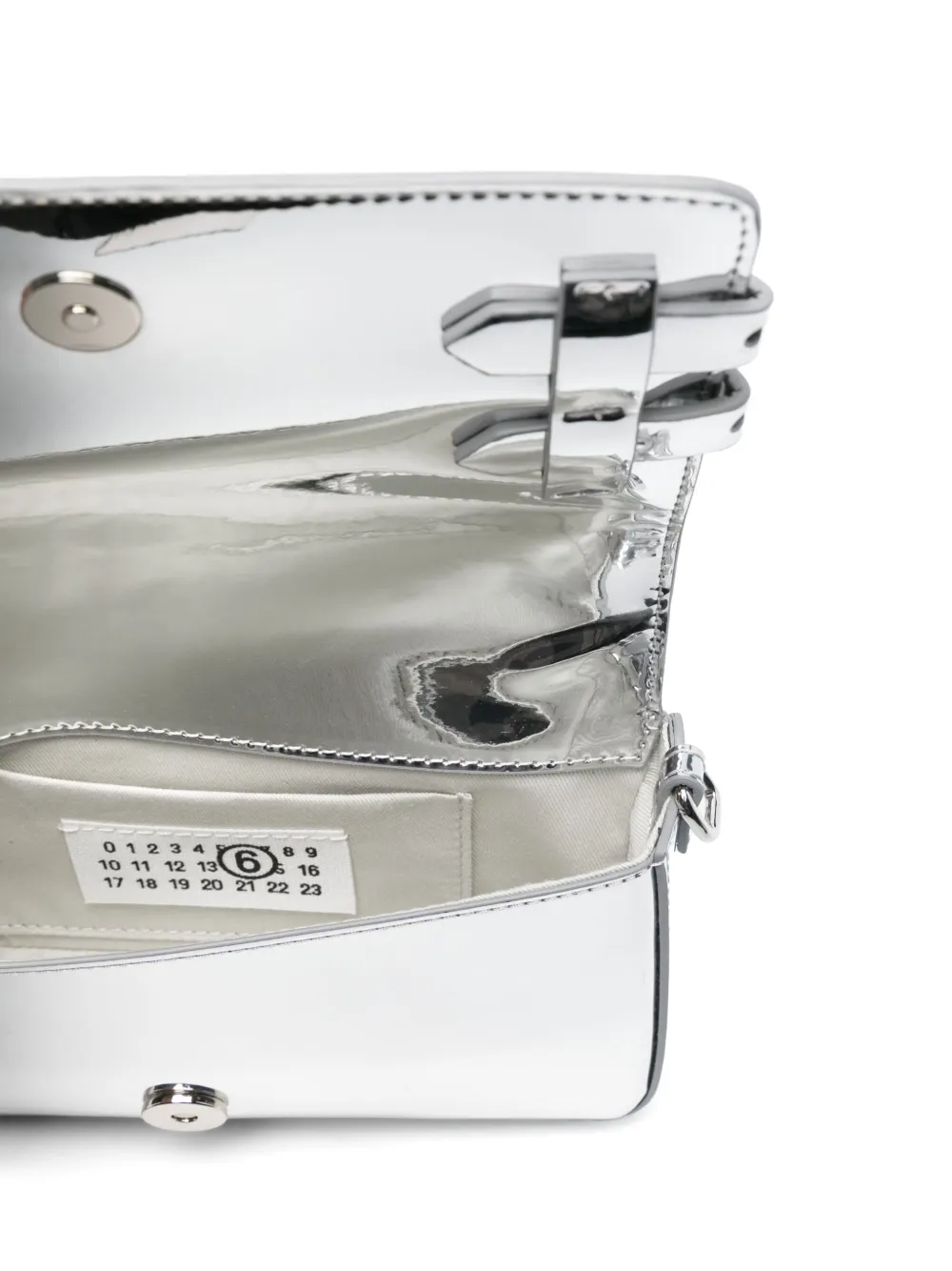 MM6 Maison Margiela Schoudertas met polsband Zilver