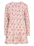 Antik Batik smocked floral-print dress - Pink