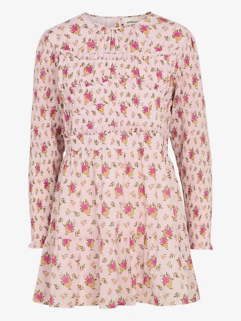 Antik Batik smocked floral-print dress