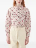 Antik Batik floral-print quilted jacket - Pink
