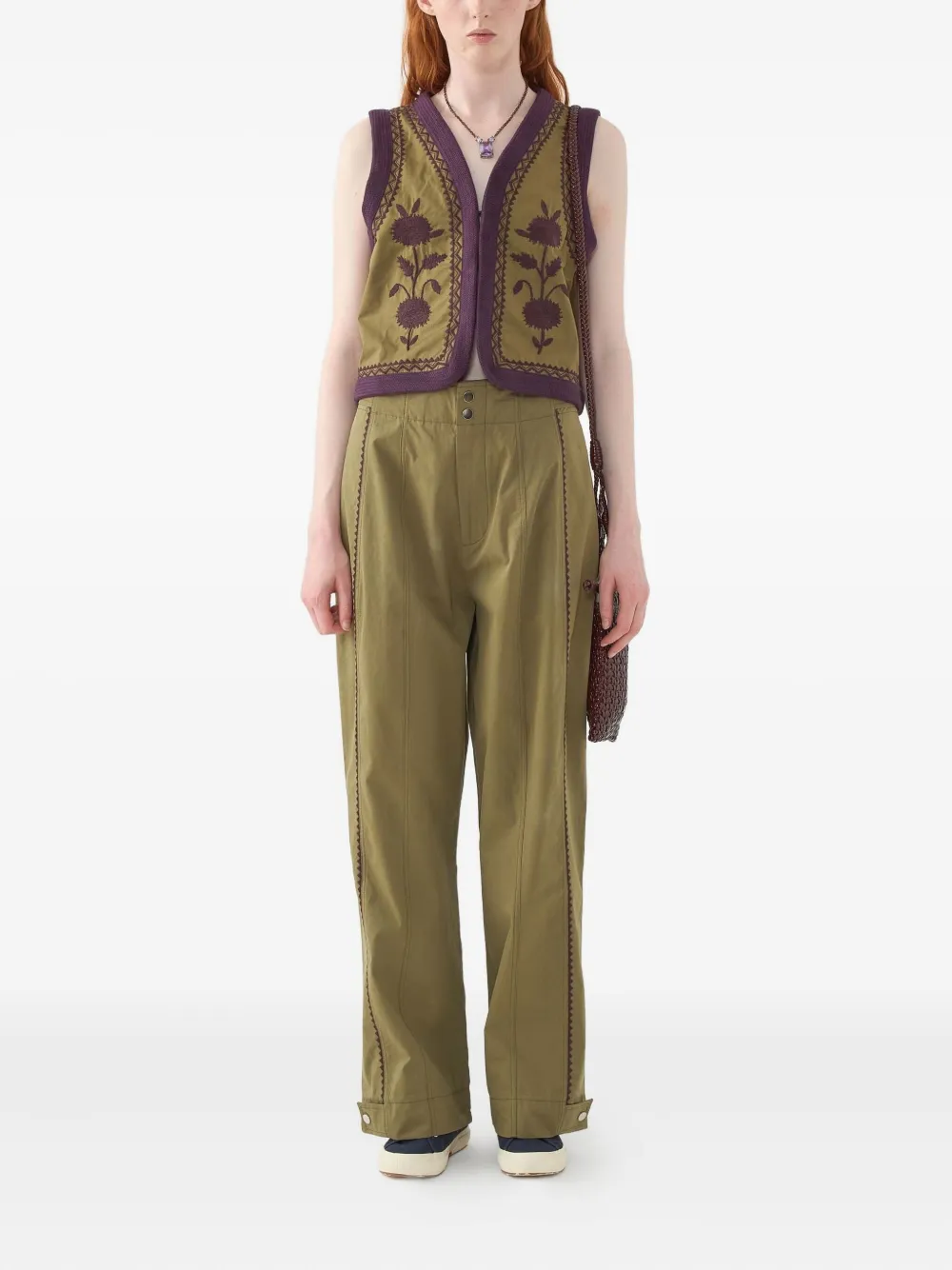 Antik Batik floral-embroidered vest | Waistcoats & Gilets | Image 2