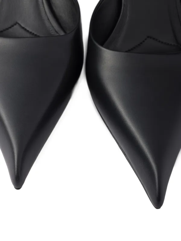 プラダ　ミュール　ブラック Prada - ブラッシュドレザー ミュール | HBX - ハイプビースト