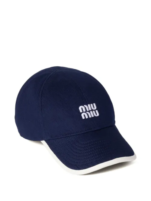 Casquette Drill à logo - Miu Miu - Modalova
