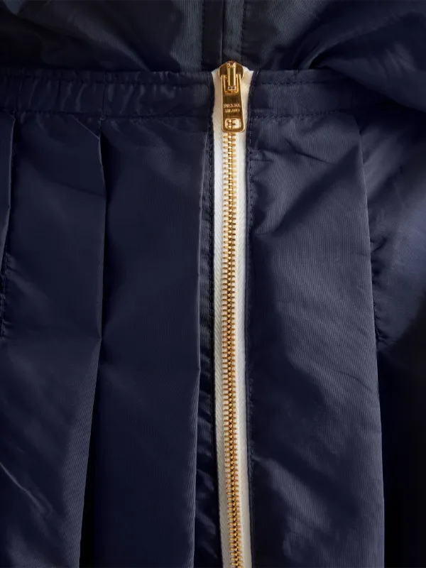 【関税&送料込】Prada Dark Blue Re-Nylon Mini Skirt Prada Re-Nylon Pleated Mini Skirt | Blue | FARFETCH