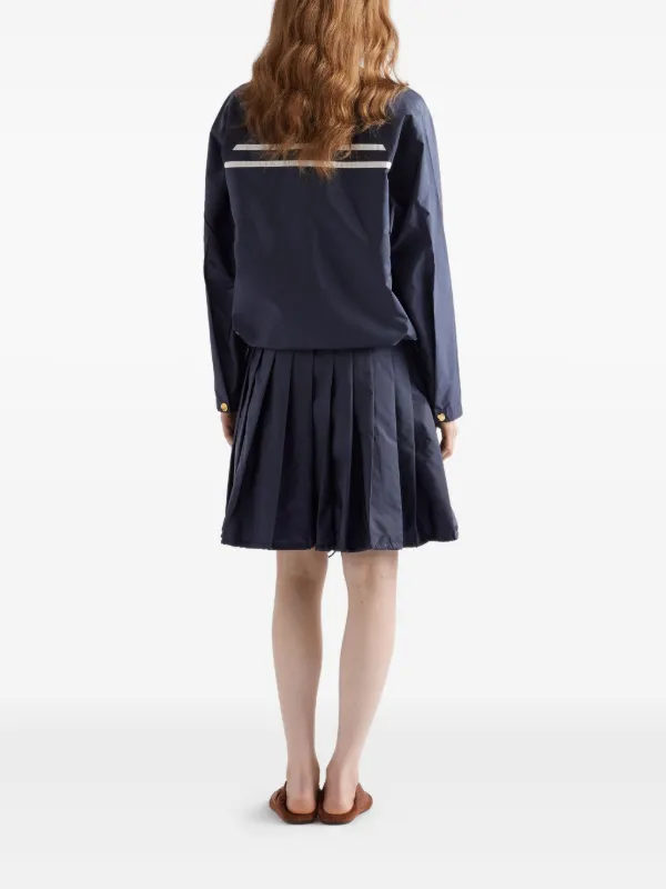 【関税&送料込】Prada Dark Blue Re-Nylon Mini Skirt Prada Re-Nylon Pleated Mini Skirt | Blue | FARFETCH