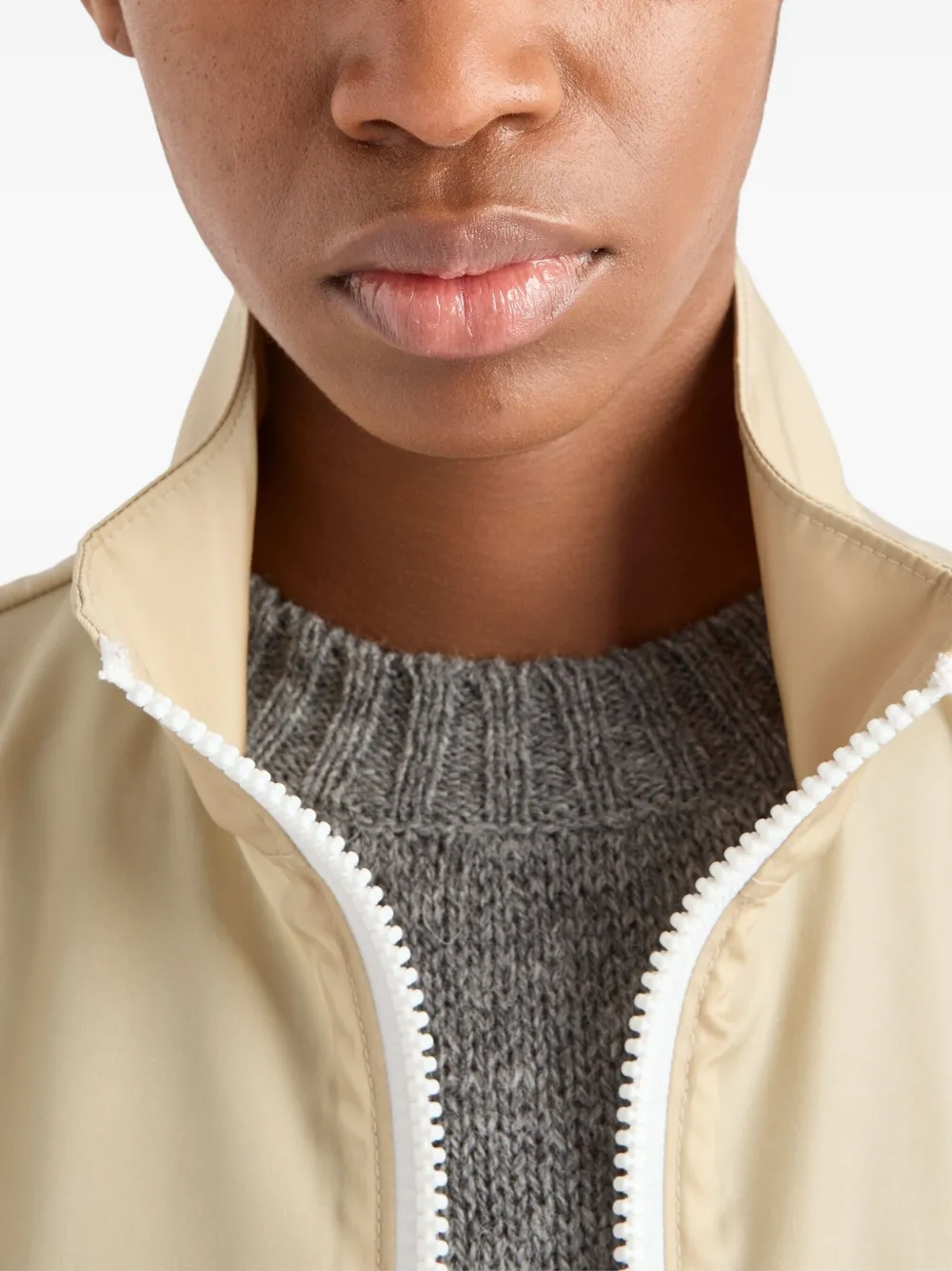 Prada Re-nylon Zip Up Jacket