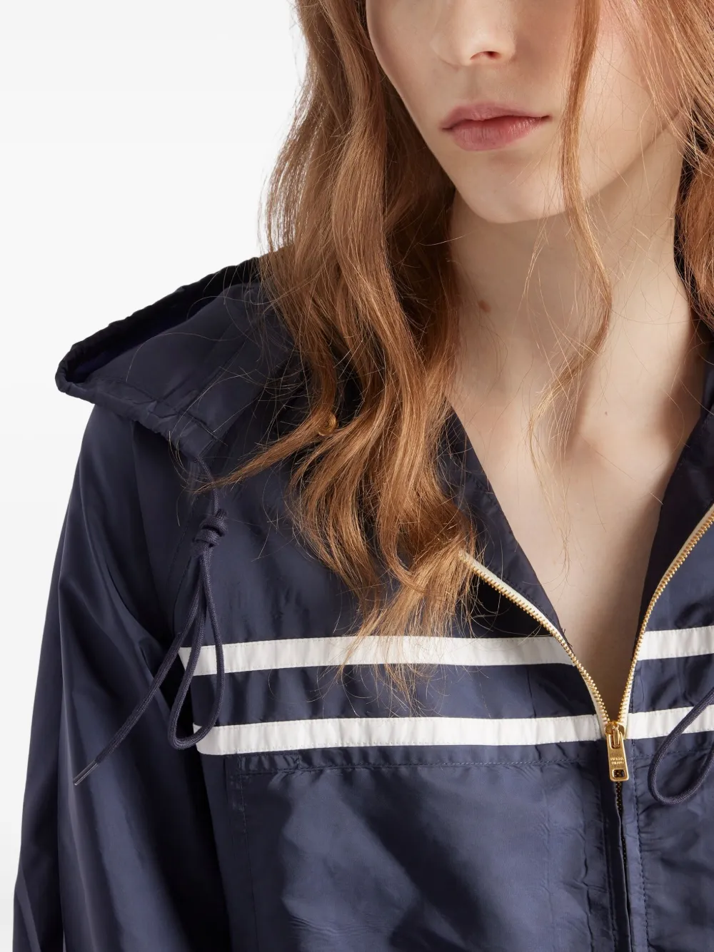 Prada Lichtgewicht jack Blauw