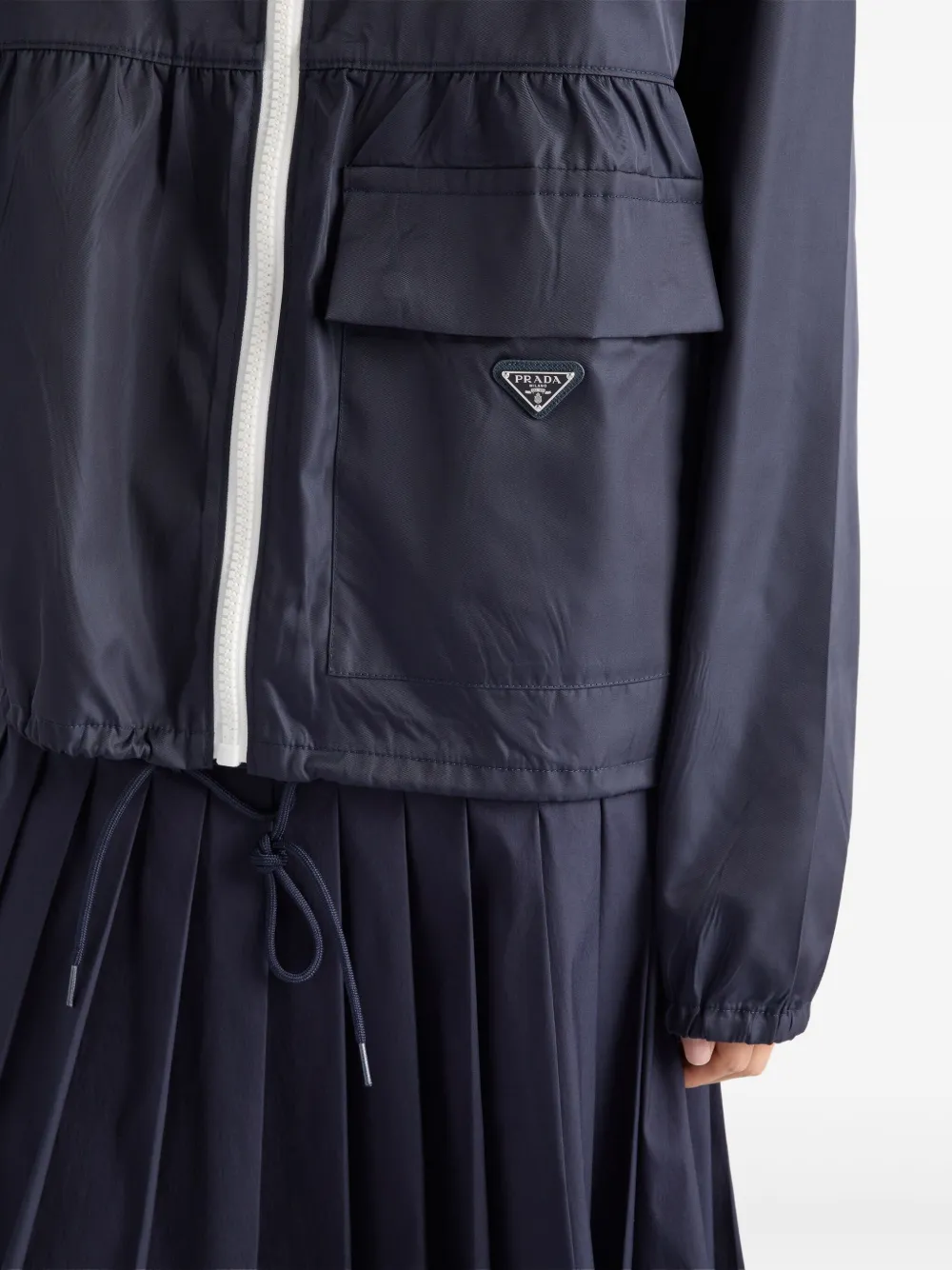 Prada Re-Nylon bomberjack Blauw
