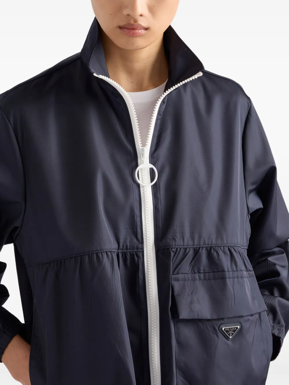 Prada Re-Nylon bomberjack Blauw