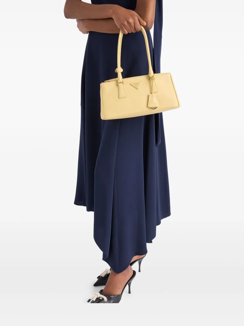 Prada Asymmetrische midi-jurk Blauw