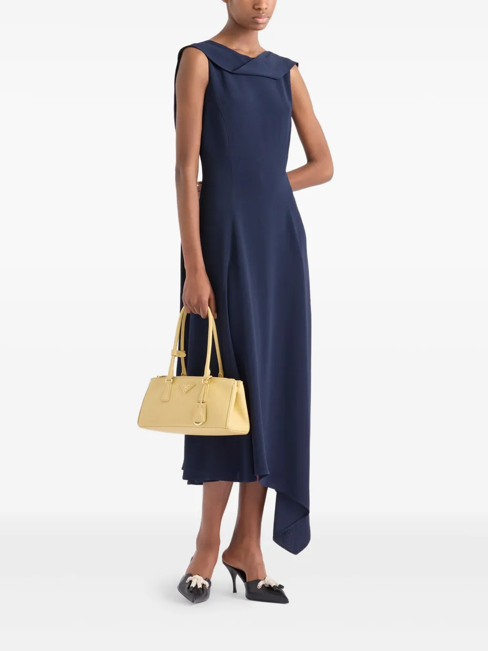 Prada Asymmetrische midi-jurk - Blauw