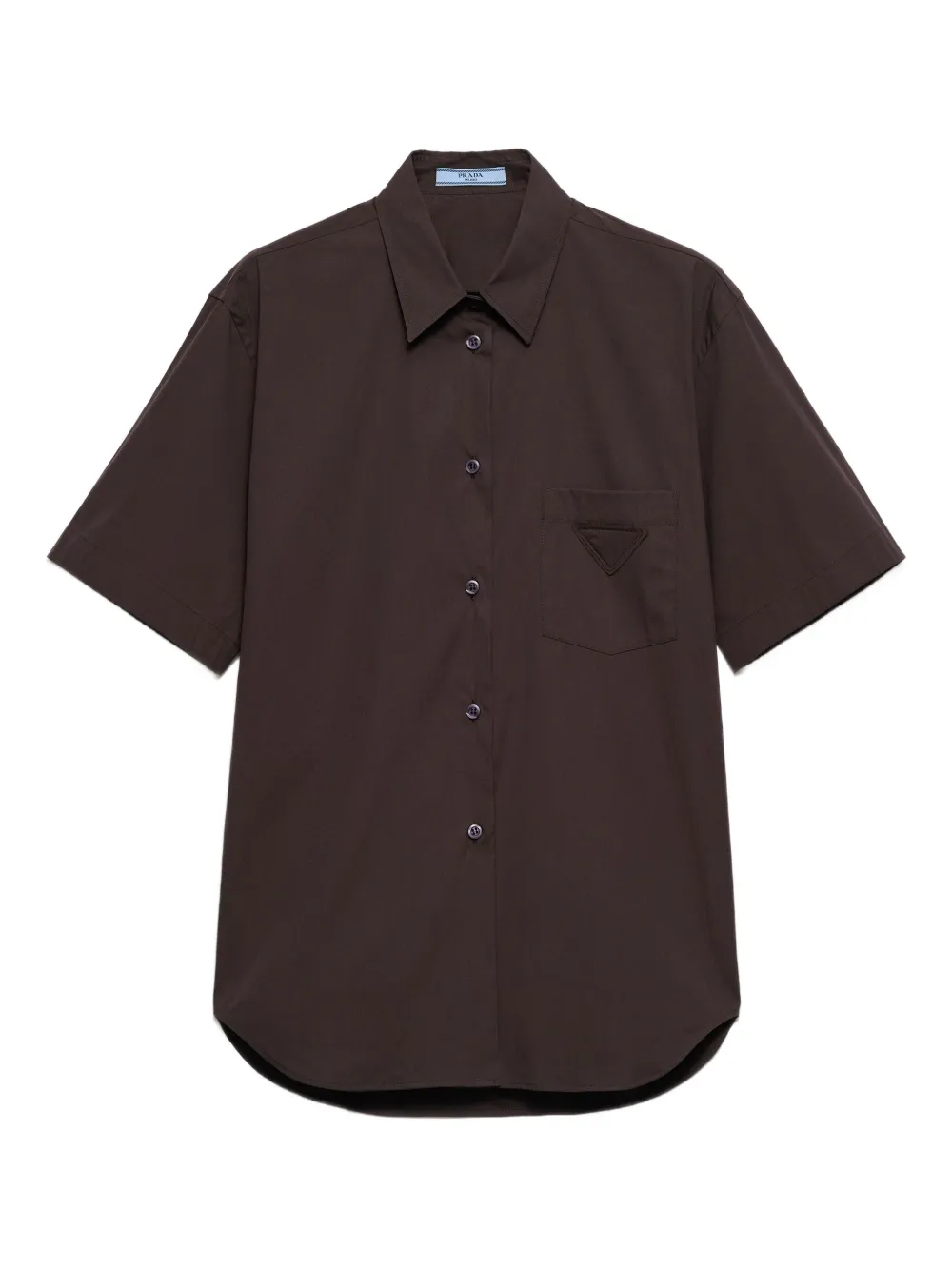 Prada Camicia in popeline | marrone | Image 1