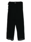 Philosophy Di Lorenzo Serafini sheer palazzo trousers - Black