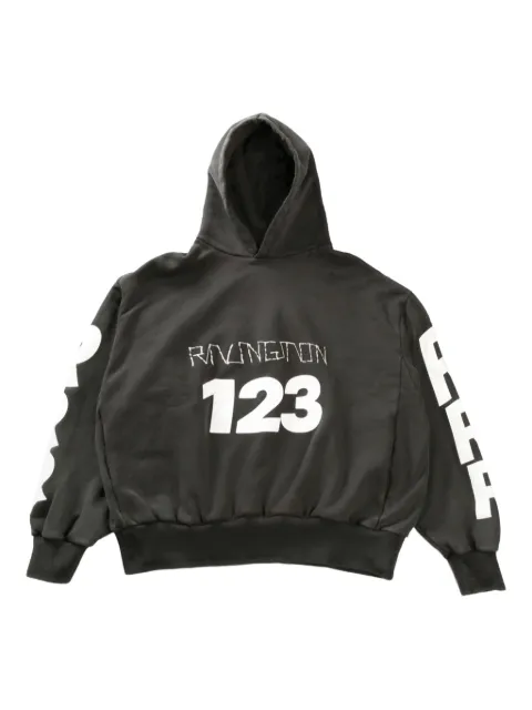 RRR123 hoodie con logo estampado
