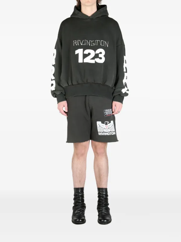 RRR123 ロゴ パーカー | ブラック | FARFETCH JP
