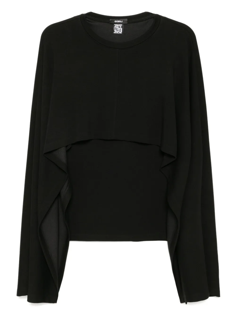 Goen.J - ribbed cape top - women