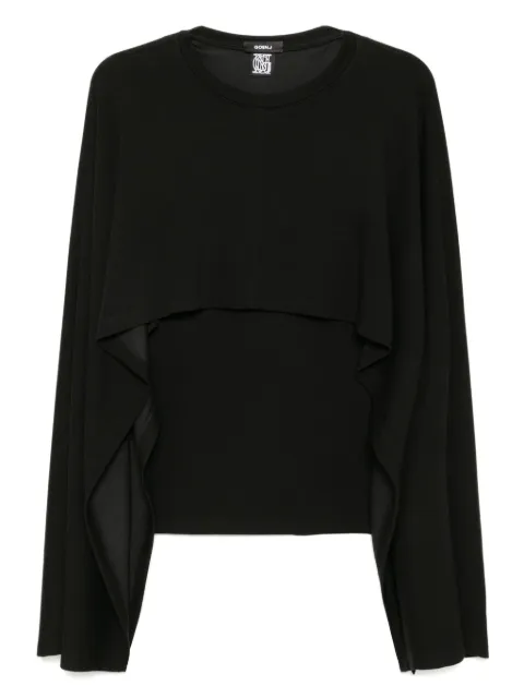 Goen.J ribbed cape top