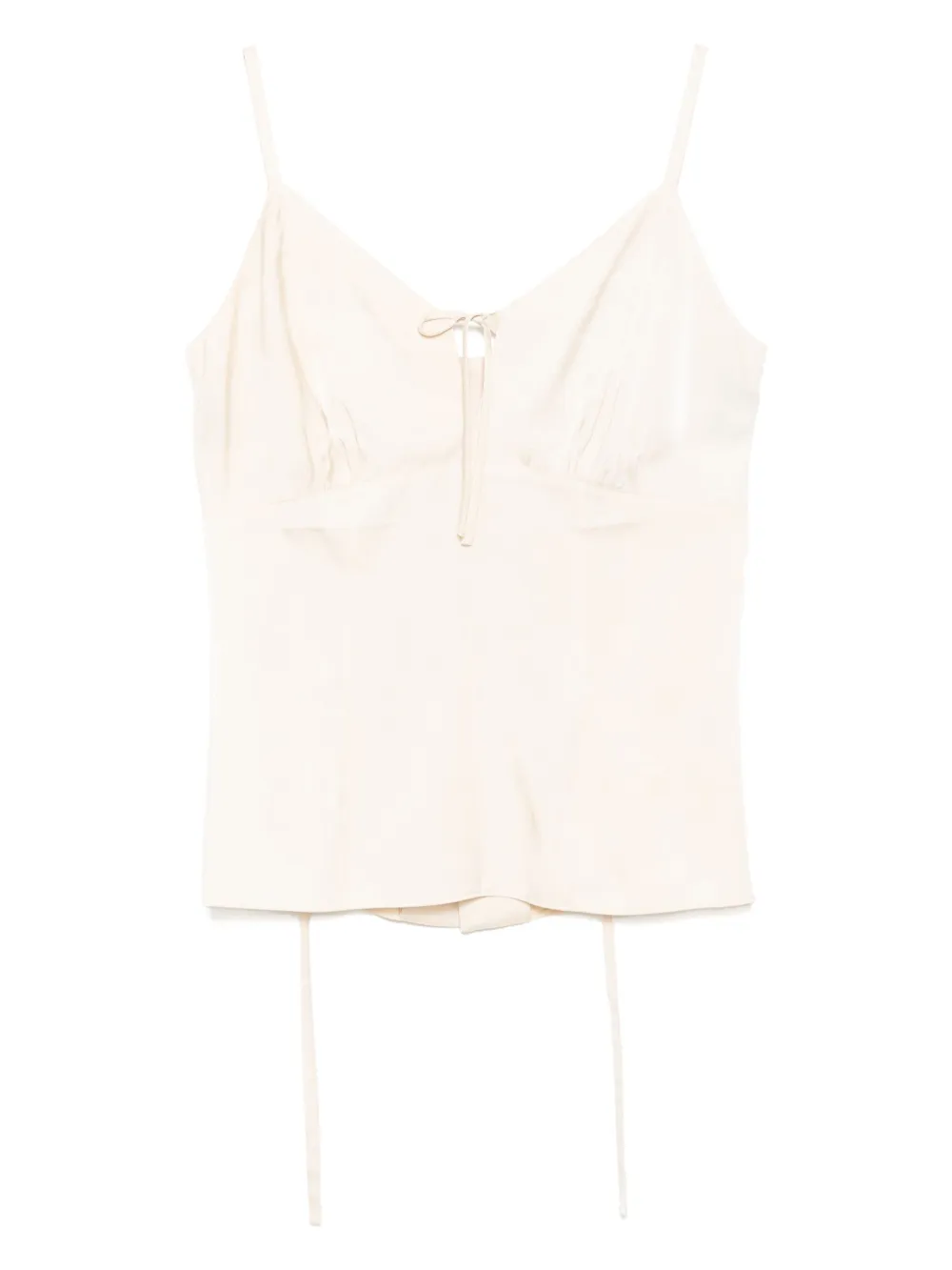 Goen.J camisón con detalle de moño | neutro | Image 1