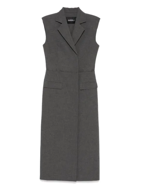 Goen.J blazer layered panel dress