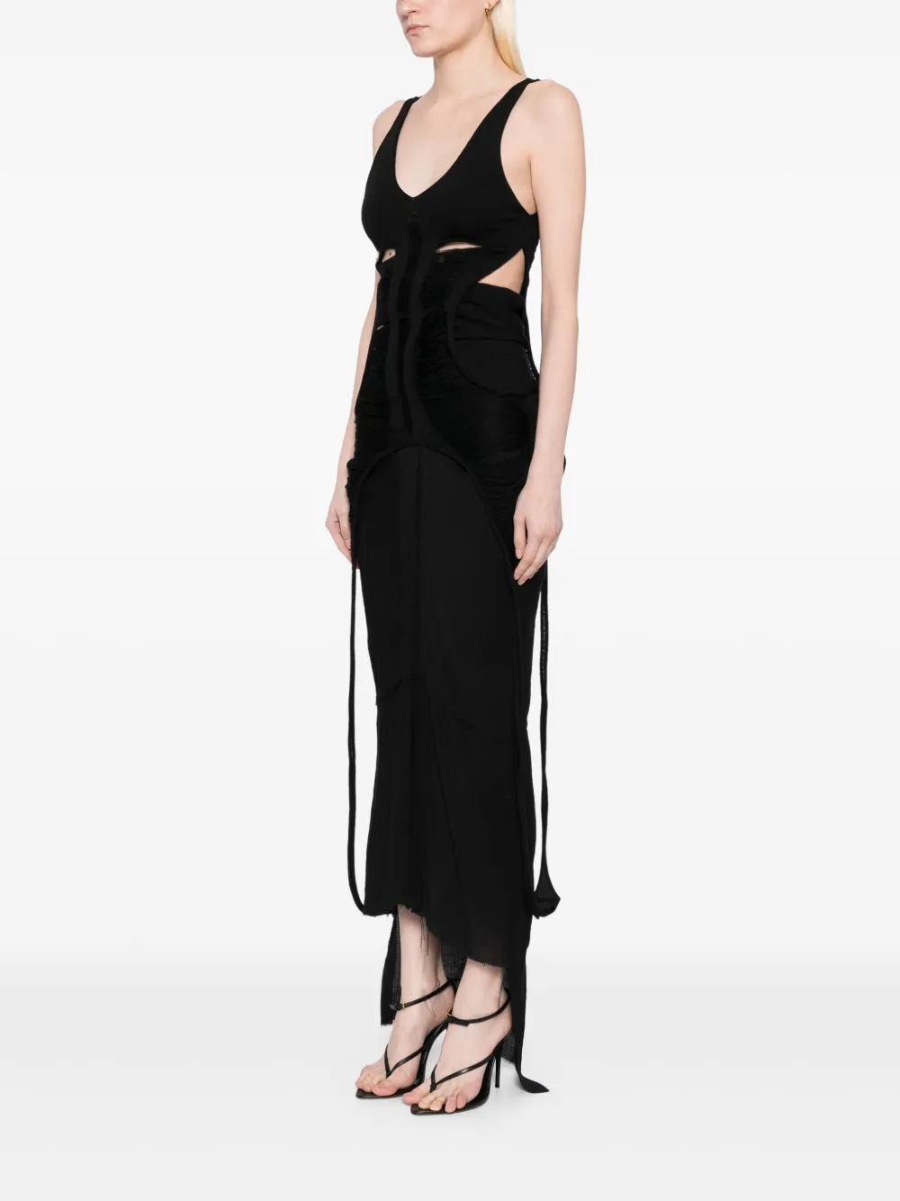 Rick Owens Lange Tanja tanktop Zwart