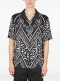 GmbH script-print short-sleeve shirt - Black