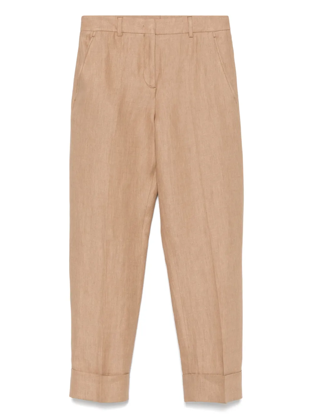 Incotex linen trousers | Brown | Image 1