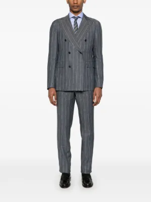 セットアップ Tagliatore Double-Breasted Tailored Suit With Classic Lapel Tagliatore Double-Breasted Tailored Suit With Classic Lapel