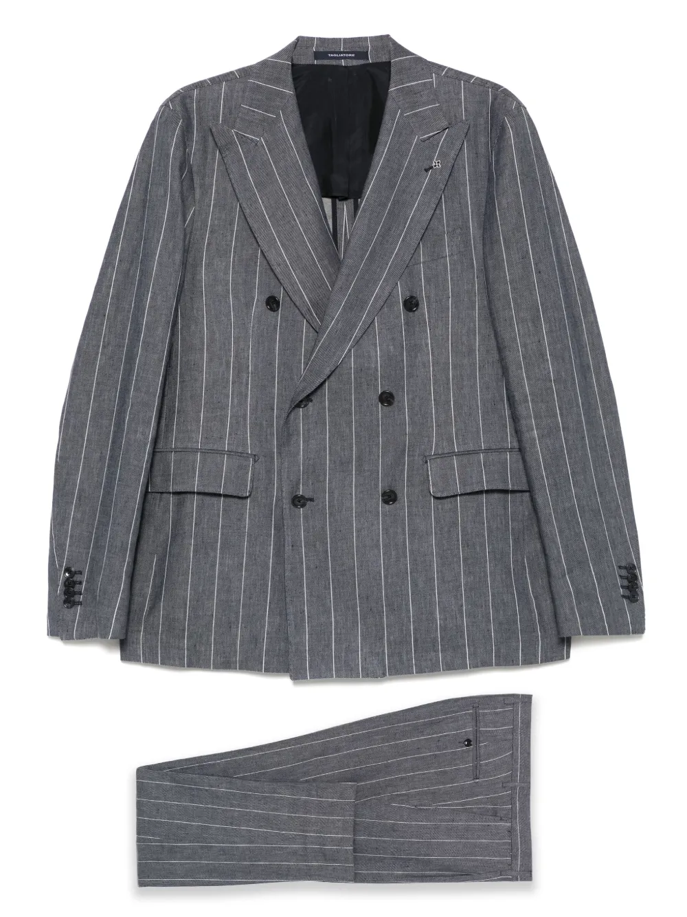 Tagliatore Blazer met krijtstreep Blauw