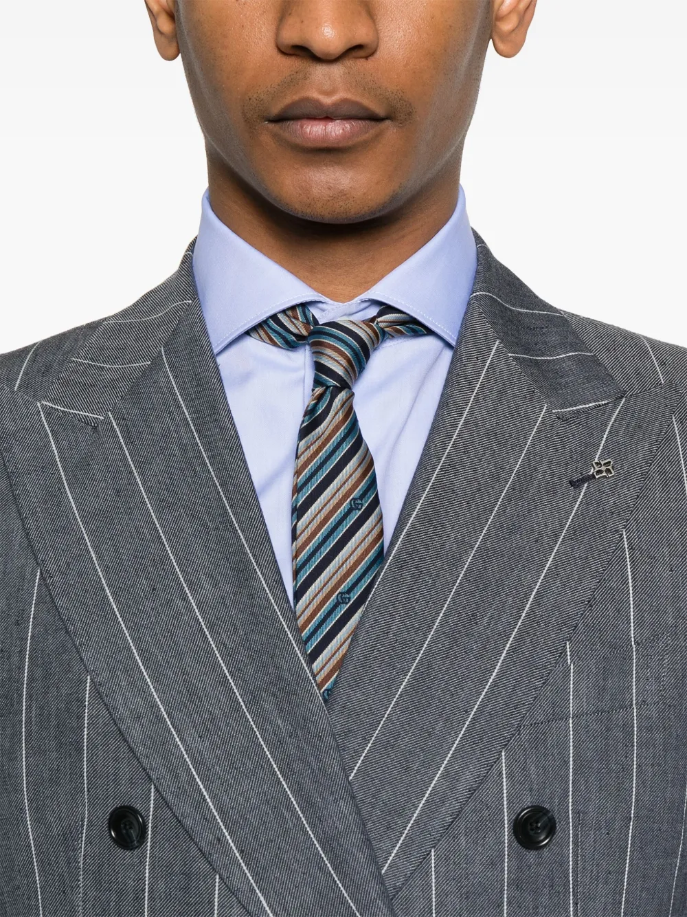 Tagliatore Blazer met krijtstreep Blauw