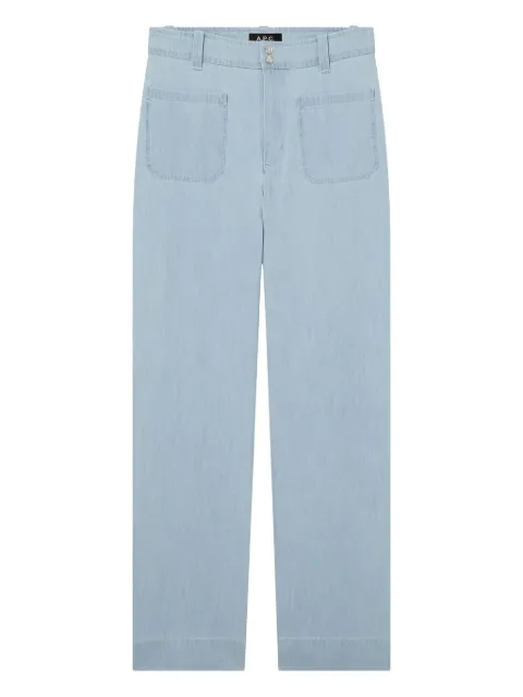 A.P.C. jeans capri con bolsillos