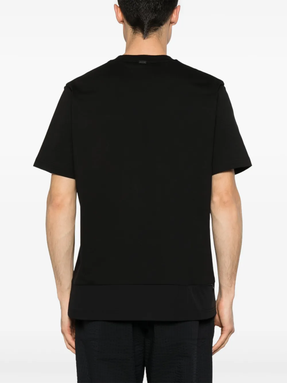 Herno T-shirt met borstzak Zwart