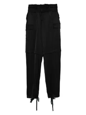 Dolce & Gabbana Calça Cargo Com Cordão De Ajuste | Preto | FARFETCH BR