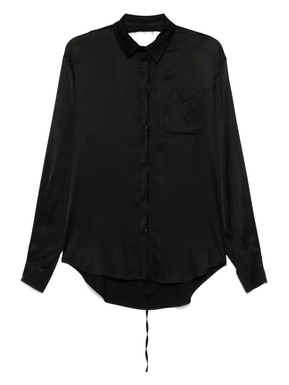 Ottolinger satin cut-out shirt Zwart
