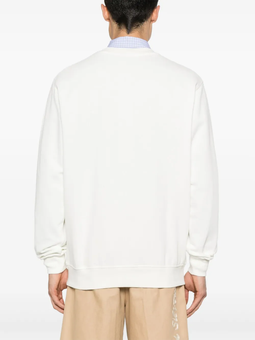 Drôle De Monsieur Le Sweatshirt Piqué Tennis top Wit