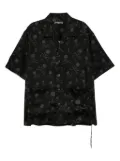 Mastermind World all-over graphic print shirt - Black