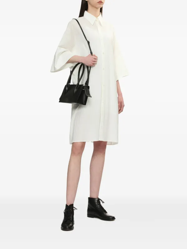 y's革ショルダーバッグ Y's レザーショルダーバッグ | ブラック | FARFETCH JP