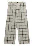 Y's checked trousers - Neutrals