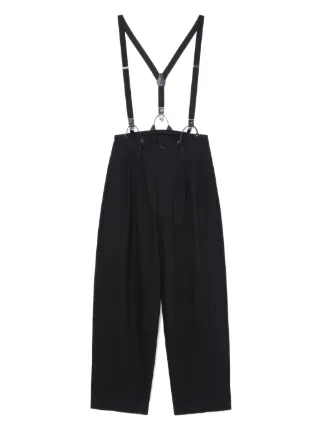 Y's Cotton Dungaree | Black | FARFETCH SG Y's COTTON DUNGAREE
