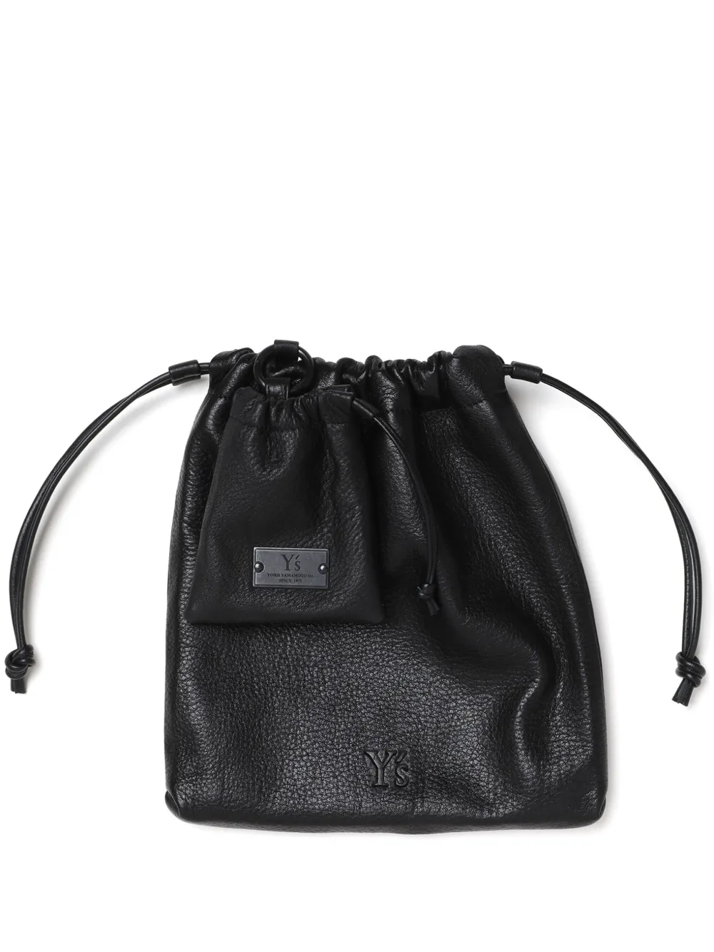 logo-appliqué clutch bag